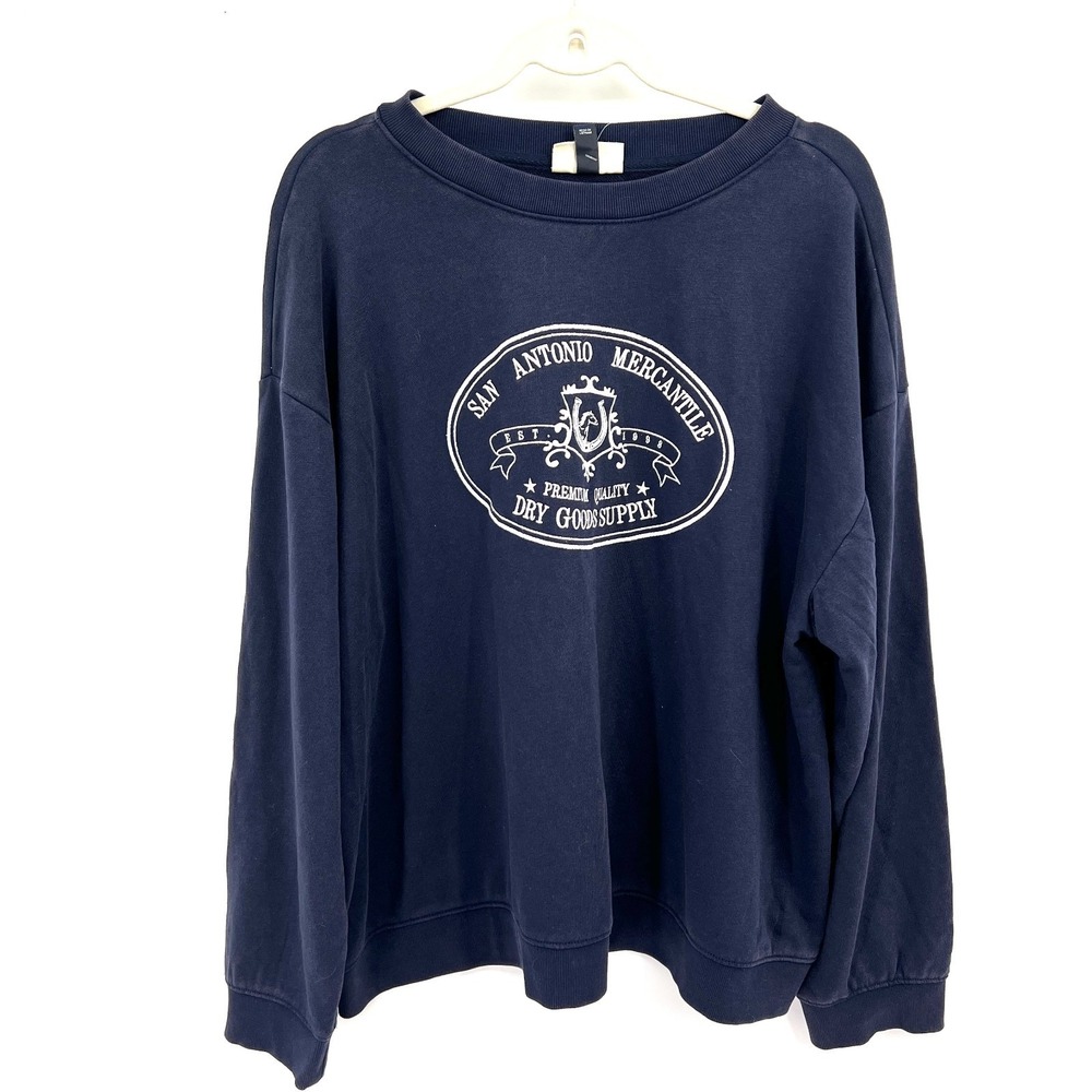 NEW Universal Thread‎ western crewneck coastal cowgirl retro Collegiate prep XXL